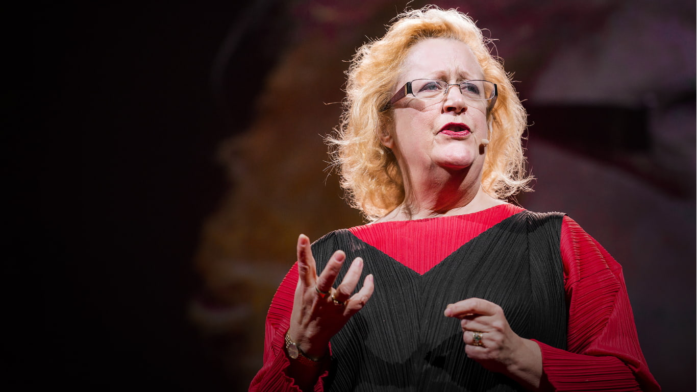 Margaret Heffernan dando su TED Talk